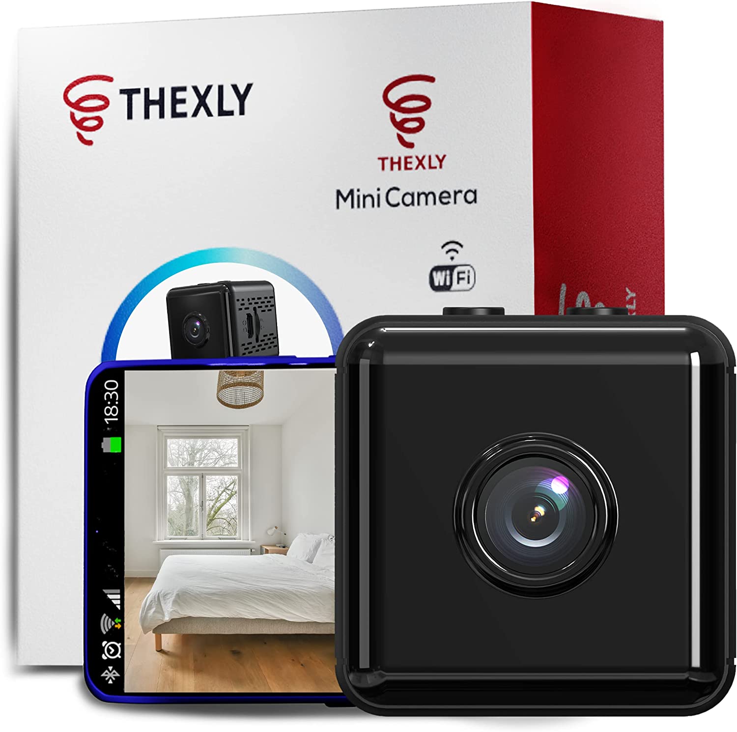 Mini Telecamera Spia WiFi Esterna - Con Rilevamento Movimento E Visione Notturna, Portatile, Per Sorveglianza Nascosta Fai Da Te