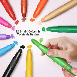 Pastelli dipinti, Luckyfine 12 colori lavabili Non tossici Coloranti... - Ilgrandebazar