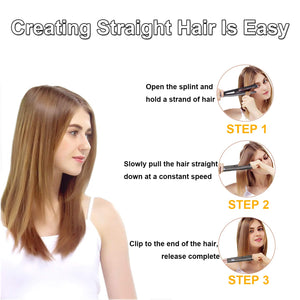 Xnuoyo Piastra Capelli Ricci e Lisci Professionale, Design 2 in 1 Semplice...