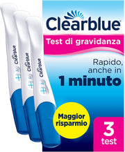 Carica l'immagine nel visualizzatore di Gallery, Test di Gravidanza Clearblue Rilevazione Rapida Maxiformato, Risultato Rapido, anche in 1 minuto*, 3 Test
