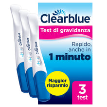 Carica l'immagine nel visualizzatore di Gallery, Test di gravidanza Clearblue con Rilevazione Rapida, Confezione con 3 Test