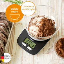 Carica l'immagine nel visualizzatore di Gallery, Beurer Ks 25 Bilancia Digitale Da Cucina Con Ciotola, Nero, 22 x 15 x 5 Cm