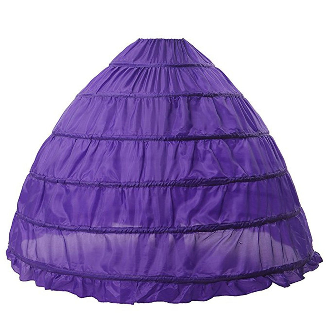 BEAUTELICATE Sottogonna Petticoat Donna Gonna Lunga 6 Cerchio Crinolina... - Ilgrandebazar
