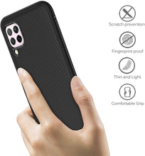 Carica l&#39;immagine nel visualizzatore di Gallery, Huawei P40 Lite Cover, Ultra Sottile di Gomma, Custodia Protettiva Antiurto,per la Huawei P40 Lite Smartphone.(Nero)