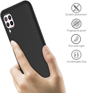 Huawei P40 Lite Cover, Ultra Sottile di Gomma, Custodia Protettiva Antiurto,per la Huawei P40 Lite Smartphone.(Nero)