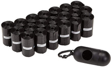 Carica l'immagine nel visualizzatore di Gallery, Amazon Basics - Sacchetti per bisogni dei cani, con dispenser e clip per guinzaglio,300 unità 300 Single