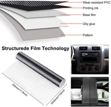 Carica l'immagine nel visualizzatore di Gallery, Fansport 6D Pellicola Adesiva Carbonio Adesiva Foglio Pellicola in Fibra di Carbonio Rivestimento Adesivo di Vinile in Fibra di Carbonio per Auto Impermeabile, Anti Bolle, Luminoso (300 * 30cm)