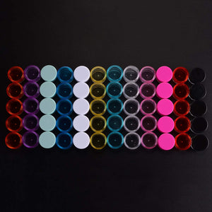 60 Pezzi Contenitori Cosmetici, 5g Vasetti Barattolo di Plastica One Color - Ilgrandebazar
