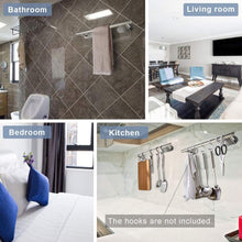 Carica l'immagine nel visualizzatore di Gallery, Portasciugamani Da Parete ZB ZealBoom Autoadesivo Porta Salviette da Bagno con 2PCS Gancio Adesivo di Acciaio Inox Porta Asciugamano per Bagno Cucina Camera da Letto Accessori Bagno Towel Holder