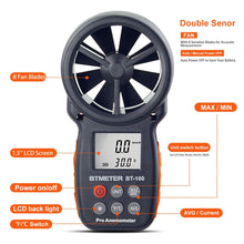 Carica l&#39;immagine nel visualizzatore di Gallery, BTMETER Anemometro Digitale Misuratore di BT-100(Handheld Anemometer) - Ilgrandebazar