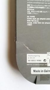 WMF 6068559990 Guarnizione Coperchio Pentola a Pressione, 22 cm 22 cm, Grigio