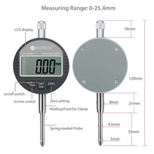 Carica l&#39;immagine nel visualizzatore di Gallery, Neoteck DTI LCD Compratore Centesimale 0.01mm/25.4mm, 0.01mm/0.0005&#39;&#39;