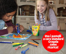 Carica l&#39;immagine nel visualizzatore di Gallery, CRAYOLA- Super Pen Tigre, per sciogliere i Pastelli a Cera e Creare Disegni in Rilievo, attività Creativa e Regalo per Bambini, età 8+, Colore Argento/Verde, 25-0395