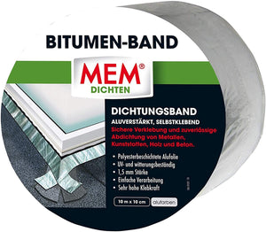 MEM 500481 - Nastro Autoadesivo bituminoso 10 m x 100 mm, alluminio