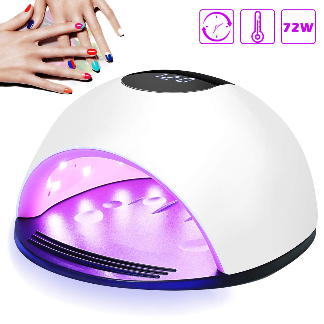 Lampada Unghie UV LED, Nivlan 72W Fornetto Professionale per Manicure. –