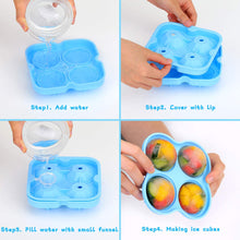 Carica l&#39;immagine nel visualizzatore di Gallery, KATELUO Stampo Ghiaccio in Silicone con Coperchio, Ghiaccio Stampo Cubo, Stampi per Ghiaccio per Cocktail, Whisky, Bevande, Succo e Altre Cibo