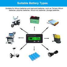 Carica l&#39;immagine nel visualizzatore di Gallery, DC 6-63V 12V/24V/36V/48V LCD Batteria capacità Monitor Tester del Verde
