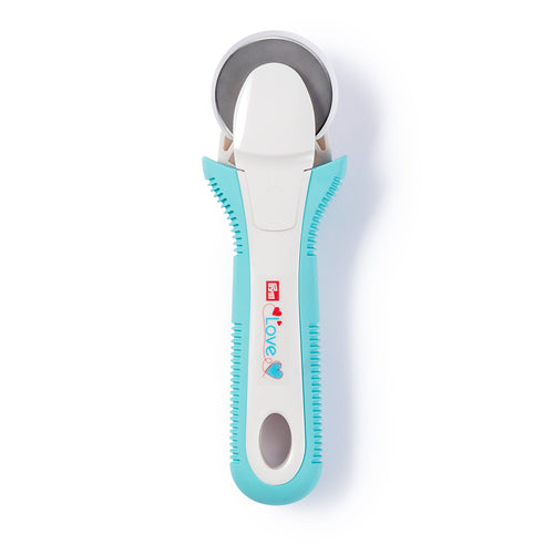 Prym Love taglierina rotativa, 24 x 8.5 x 3 cm, Light Blue/White - Ilgrandebazar