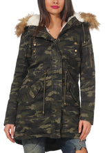 Carica l&#39;immagine nel visualizzatore di Gallery, Malito Donna Foderato Parka Cappuccio Trenchcoat Cappotto-Invernale 81099... - Ilgrandebazar