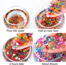 Carica l&#39;immagine nel visualizzatore di Gallery, McNory Perline in Gel Colorate d&#39;Acqua per Vasi Vetro, 60000 Pezzi Non Tossici Water Beads Perle, Cristalli Palline Che Si Gonfiano in Acqua, Terreno in Gelatina Acqua Perlina di Cristallo Decorativi