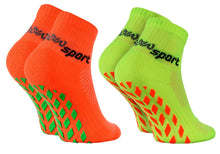 Carica l&#39;immagine nel visualizzatore di Gallery, Rainbow Socks - Ragazza Ragazzo Neon Calze Sportive Antiscivolo - 2 paia -... - Ilgrandebazar