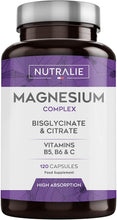 Carica l'immagine nel visualizzatore di Gallery, Magnesio Bisglicinato e Citrato 2145mg con 300 mg di Puro...