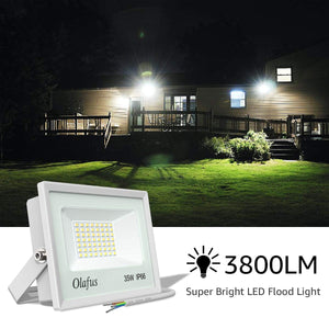 Olafus 2 Pezzi 35W Faretto LED da Esterno 3800 LM 5000K Luce Bianca Fredda... - Ilgrandebazar