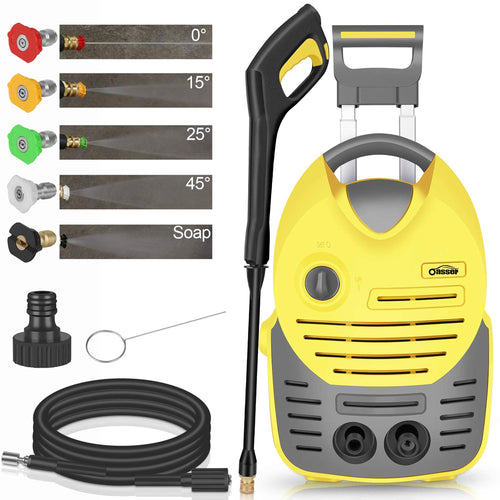 oasser Idropulitrice ad Alta Pressione a Freddo, 1600W, 140bar, 420L/H di... - Ilgrandebazar