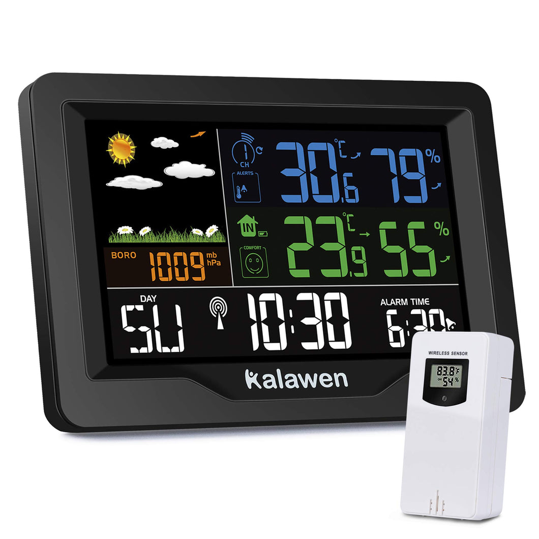 Kalawen Stazione Meteo Meterologica Automatica Digitale Wireless con... - Ilgrandebazar