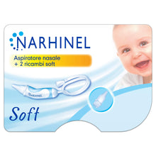 Carica l&#39;immagine nel visualizzatore di Gallery, NARHINEL Aspiratore Nasale + 2 Ricambi Soft con Beccuccio Morbido per Aiutare a Liberare il Nasino Delicato del tuo Bambino Rimuovendo Delicatamente le Fastidiose Secrezioni Nasali