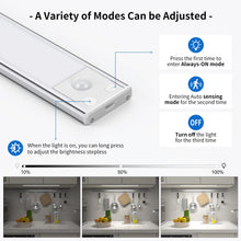 Carica l&#39;immagine nel visualizzatore di Gallery, OUILA Luce Armadio LED, Armadio Led con Sensore di Movimento, Magnetica Ricaricabile Luce Led Sottopensile Dimmerabile Lampada per Cucina Scale Corridoio Soggiorno Bagno Camere da Letto (6000K)