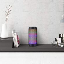 Carica l'immagine nel visualizzatore di Gallery, Cassa Bluetooth Altoparlante Speaker Portatili Stereo Hi-Fi Bassi Potenti Luce LED Wireless Micro SD Chiamata Vivavoce Microfono Incorporato Batteria Litio USB ELEHOT