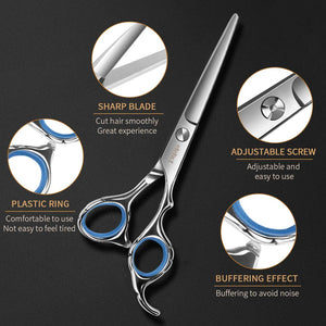 Forbici Parrucchiere Kit Professionale 6 Pollici per Forbici... - Ilgrandebazar