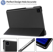 Carica l'immagine nel visualizzatore di Gallery, IVSO Cover Compatibile con Samsung Galaxy Tab A7, per Samsung Galaxy Tab A7 Cover, per Samsung Galaxy Tab A7 Custodia, Slim Custodia Cover per Samsung Galaxy Tab A7 T505/T500/T507 10.4 2020, Nero