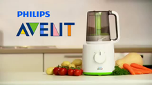 Carica l&#39;immagine nel visualizzatore di Gallery, Philips Avent SCF870/20 EasyPappa - Cuocipappa Multifunzione 2 in 1, BLANCO - Ilgrandebazar
