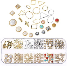 Carica l&#39;immagine nel visualizzatore di Gallery, Mwoot Gemme per Unghie, Pietre, 3 Scatole Set di Strass (900 Pezzi) per Accessori per chiodo Arte