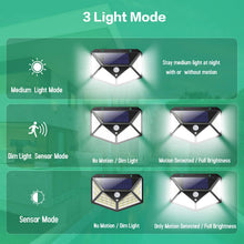 Carica l'immagine nel visualizzatore di Gallery, Luce Solare led Esterno【270°Angolo Illuminazione-2200mAh】QTshine 162LED Lampada Solare con Sensore di Movimento Luci Solari Esterno 3 Modalità Lampade Solari Impermeabile per Giardino-2 Pezzi