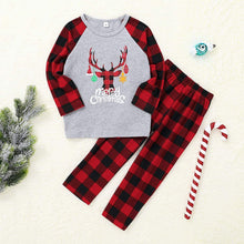 Carica l'immagine nel visualizzatore di Gallery, SANMIO Pigiama Famiglia, Due Pezzi Stampati Top + Pantaloni Set di Natale Famiglia Coordinati per papà Mamma Ragazzo Ragazza Bebè