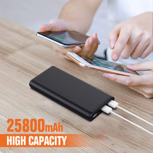Carica l&#39;immagine nel visualizzatore di Gallery, Power Bank, Yacikos Caricabatterie Portatile 25800mAh 【Nuovo Display...