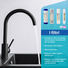 Carica l'immagine nel visualizzatore di Gallery, Confezione da 4 filtri universali per osmosi inversa domestica e membrana Vontron 75GPD - Filtri acqua per apparecchiature ad osmosi inversa a 5 stadi - Include connettori - Nature Water Professionals