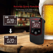 Carica l&#39;immagine nel visualizzatore di Gallery, Oasser Etilometro Portatile Certificato Alcool Tester Digitale Schermo LCD... - Ilgrandebazar