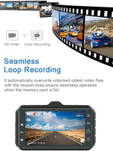 Carica l&#39;immagine nel visualizzatore di Gallery, 【2021 Nuova Versione】CHORTAU Telecamera per Auto 1080P Dashcam Auto Schermo da 3 Pollici Angolo di Ripresa da 170°, con Registrazione in Continuo, Monitor di Parcheggio