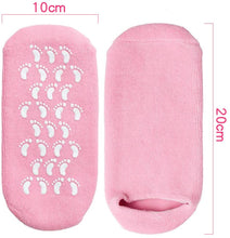 Carica l&#39;immagine nel visualizzatore di Gallery, 2 Paia di Calzini Idratanti, Calzini in Gel Idratante Morbidi Idratanti per i Piedi per Donne e Uomini, Piedi Asciutti Idratanti Calzini in Silicone Idratanti per Piedi in Gel di Cotone(Blu Rosa)