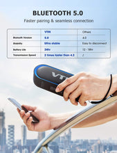 Carica l&#39;immagine nel visualizzatore di Gallery, VTIN R4 Cassa Bluetooth 10W Altoparlante Bluetooth 24 Ore Playtime,Bluetooth 5.0 Speaker Portatile Connessione Stabile,Batteria Forte,Impermeabile IPX5,Vivavoce,Supporto TF Carda e 3.5mm Audio