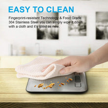 Carica l'immagine nel visualizzatore di Gallery, Eono by Amazon - Bilancia digitale da cucina, in acciaio inossidabile, pesa in grammi e once, 5 kg / 1 g, garanzia 15 anni 5KG/1g