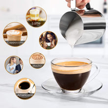 Carica l&#39;immagine nel visualizzatore di Gallery, Macchina caffe espresso, Aicook 8 bar semiautomatica macchina 4-cup, Nero - Ilgrandebazar