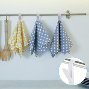 8 Pezzi Ganci per Termoarredo Bagno, Ganci Termoarredo Bagno, Appendi Accappatoio Bagno, Salvaspazio, Gancio Termoarredo Bagno Robusti per Accappatoio, Vestiti e Asciugamani