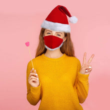 Carica l'immagine nel visualizzatore di Gallery, Toyssa Cappello Babbo Natale Rosso Cappello Natale con Pompon Cappelli di Natale in Peluche per Festa di Natale Decorazione Accessori per Bambino e Adulto Unisex