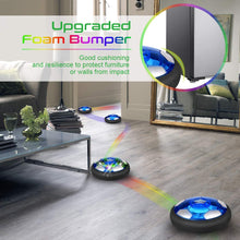 Carica l'immagine nel visualizzatore di Gallery, SUNNOW Air Hover Calcio - Pallone da Calcio Ricaricabile Air Hover Calcio Sportivo per Bambini con Paracolpi in Bchiuma e Potenti Luci a LED Giocattoli Sportivi per Bambini Natale Regalo (Blu)