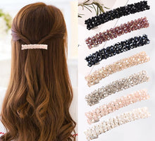Carica l'immagine nel visualizzatore di Gallery, Fermaglio Capelli Donna con Crystal | 9cm Lunghi Barrette Di Capelli Skinny - Clip Automatica Fermaglio Capelli Grande - Capelli Accessori Crystal Per Le Ragazze Capelli Spessi - 7 Colori Disponibili